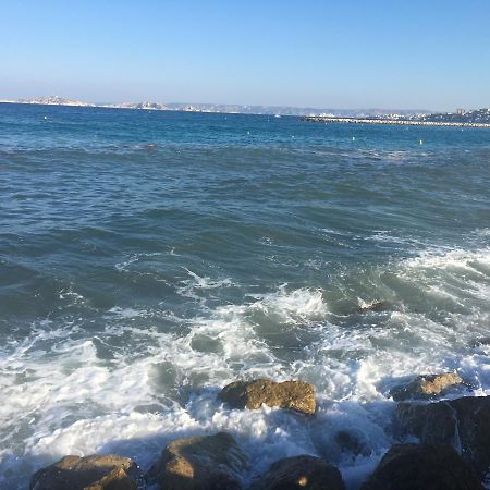 Appartement La Pointe Rouge Bord De Mer Marseille Bagian luar foto