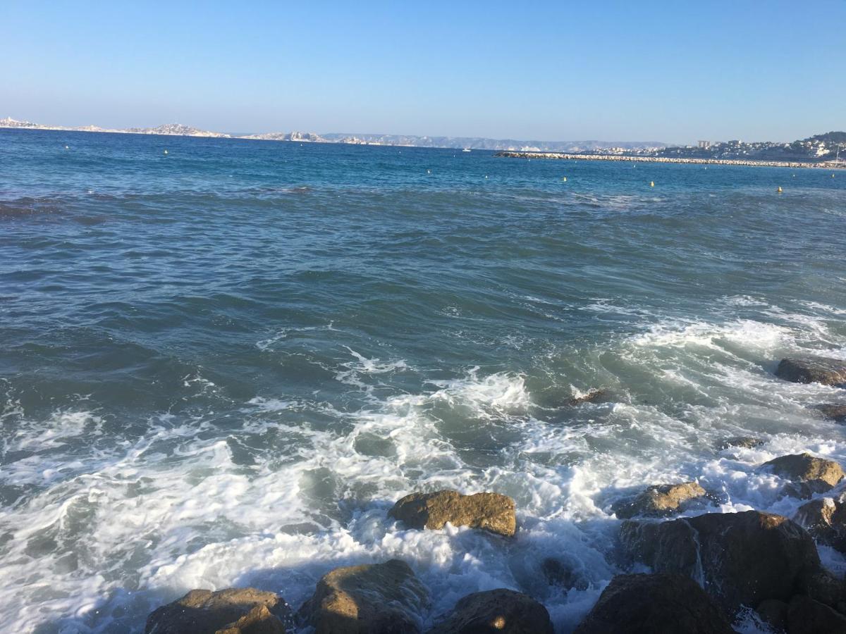 Appartement La Pointe Rouge Bord De Mer Marseille Bagian luar foto